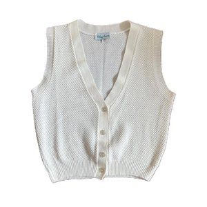 Vintage Acrylic Vest Village Green